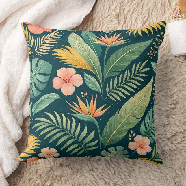 Coussin Motif Botanique Minimaliste (Couverture)