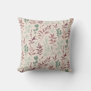 Coussin Motif botanique Pastel