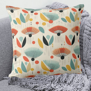 Coussin Motif botanique rétro MCM