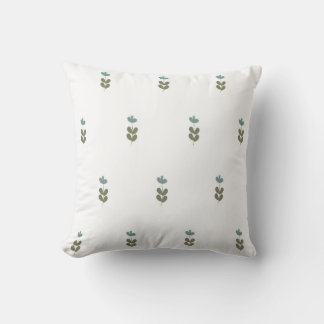 Coussin  motif botanique sans couture avec des fleurs en