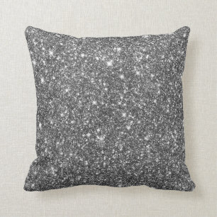 Coussin Motif brillant argenté de parties scintillantes d