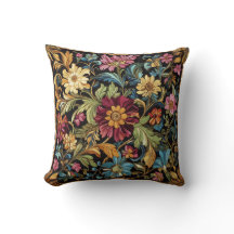 Motif brodé floral coloré