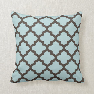 Coussin Motif Brown Aqua