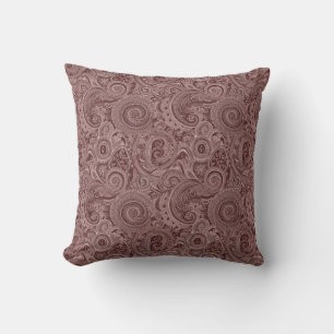 Coussin Motif Brown Paisley