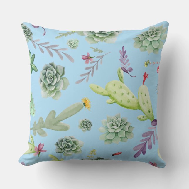 Coussin Motif Cactus 10 (Recto)