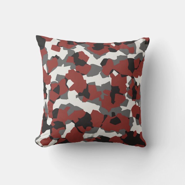 Coussin Motif Camouflage de la forêt d'automne (Recto)