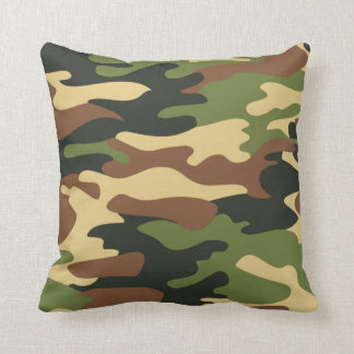 Coussin Motif Camouflage vert de l'armée
