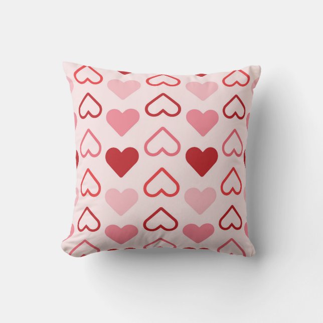 Coussin Motif cardiaque simple (Recto)