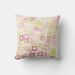 Coussin motif Carré géométrique moderne des années 70