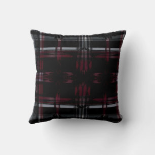Coussin Motif carreauté gothique grunge dévasté cool