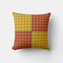 Motif carreaux orange jaune vert