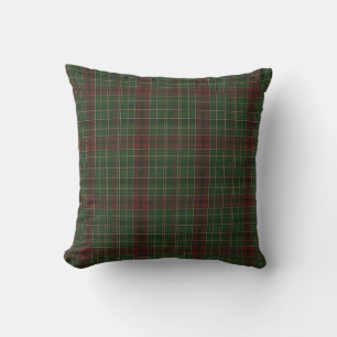 Coussin Motif carreaux rouge et vert rustique et robuste p