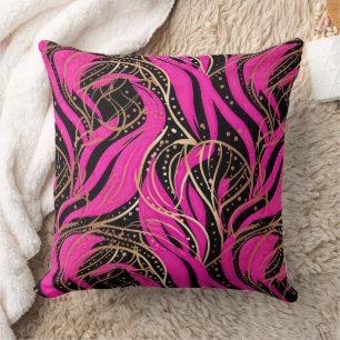 Coussin Motif carrelé rose pâle