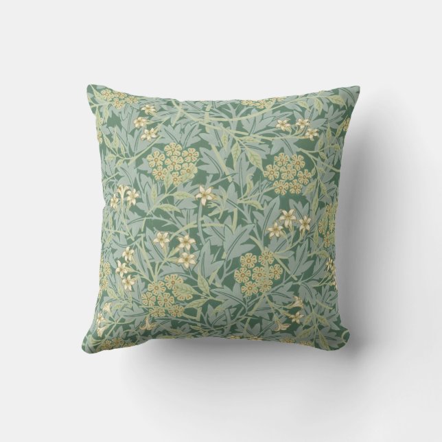 Coussin Motif célèbre de Jasmine par William Morris (Verso)