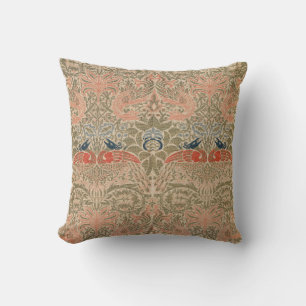 Coussin Motif célèbre des oiseaux de William morris