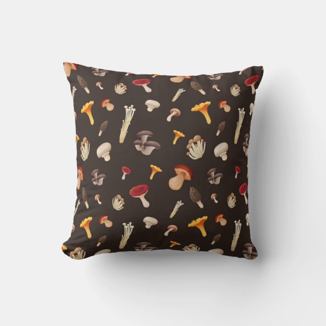 Coussin Motif champignon (Recto)
