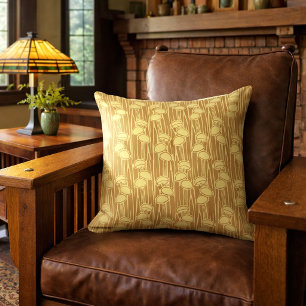 Coussin Motif Champignons Et Herbe