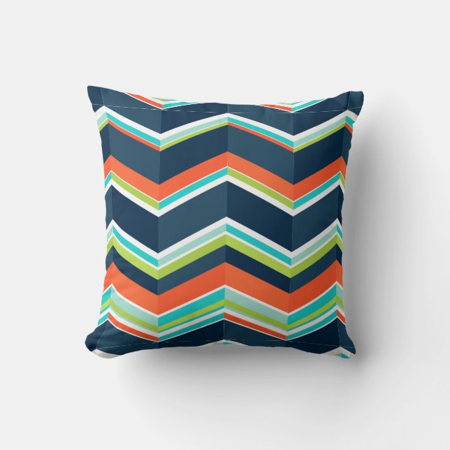 Coussin Motif chevron/hareng PixDezines (Recto)