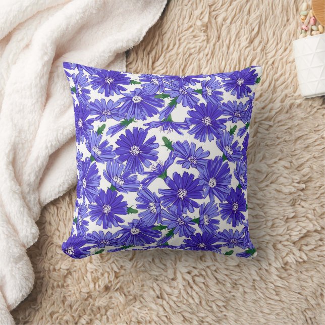 Coussin Motif chicorée Fleur de prairie (Couverture)