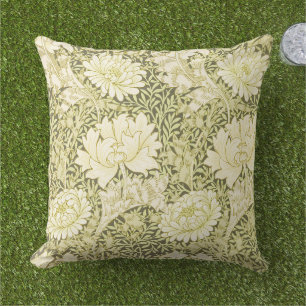 Coussin Motif Chrysanthème de William Morris Vintage