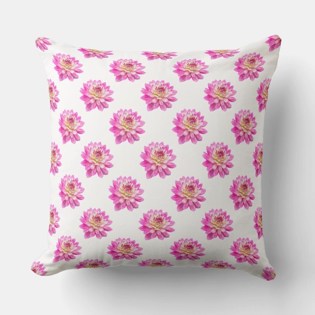 Coussin Motif Chrysanthemum - Couleur complète (Recto)