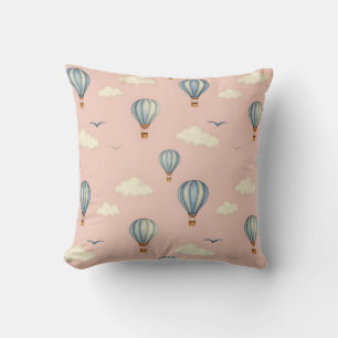 Coussin Motif Ciel Montgolfière Rêveuse