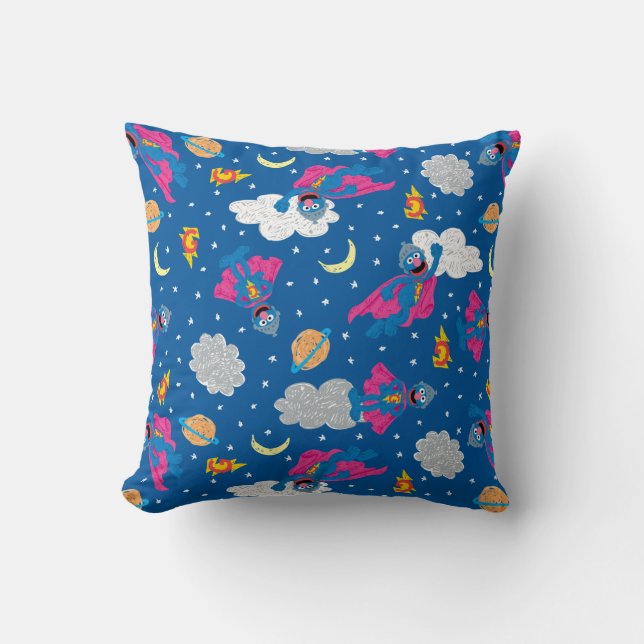 Coussin Motif Ciel nocturne de Super Grover 2.0 (Recto)