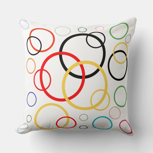 Coussin motif circulaire cool pour noël (Recto)