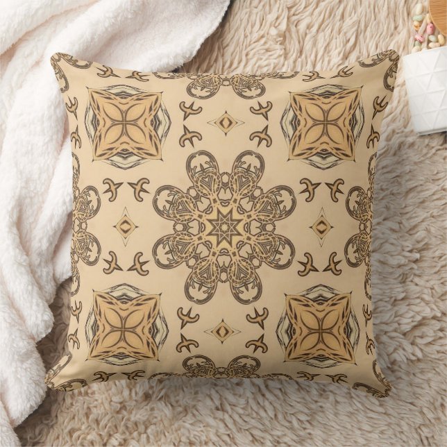 Coussin Motif circulaire géométrique Abstrait neutre (Couverture)