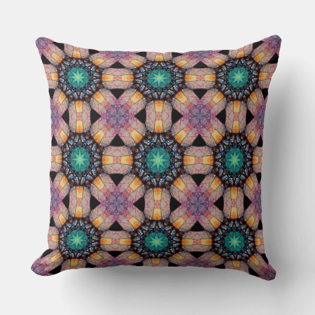 Coussin Motif circulaire octogonale géométrique Abstrait (Recto)