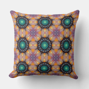 Coussin Motif circulaire octogonale géométrique Abstrait