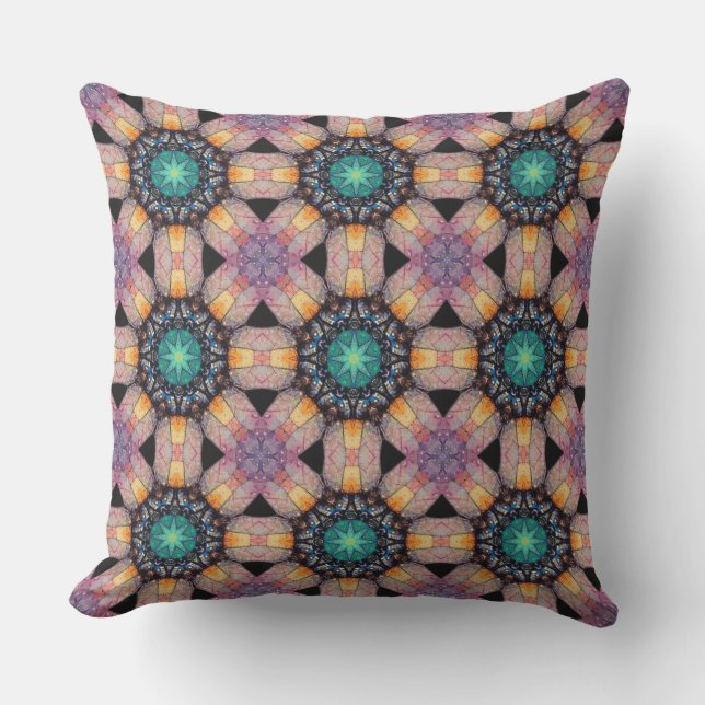 Coussin Motif circulaire octogonale géométrique Abstrait (Recto)