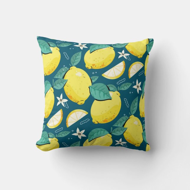 Coussin Motif citron (Recto)