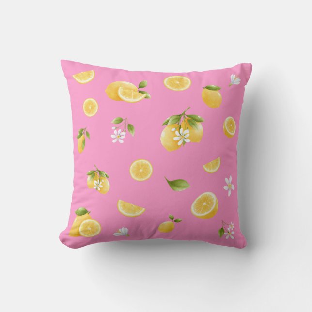 Coussin Motif citron (Recto)