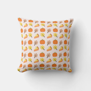 Coussin Motif Citrouille d'automne