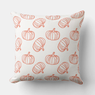 Coussin Motif Citrouille d'Halloween amusant