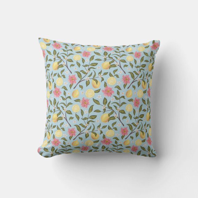 Coussin Motif Citrus (Recto)