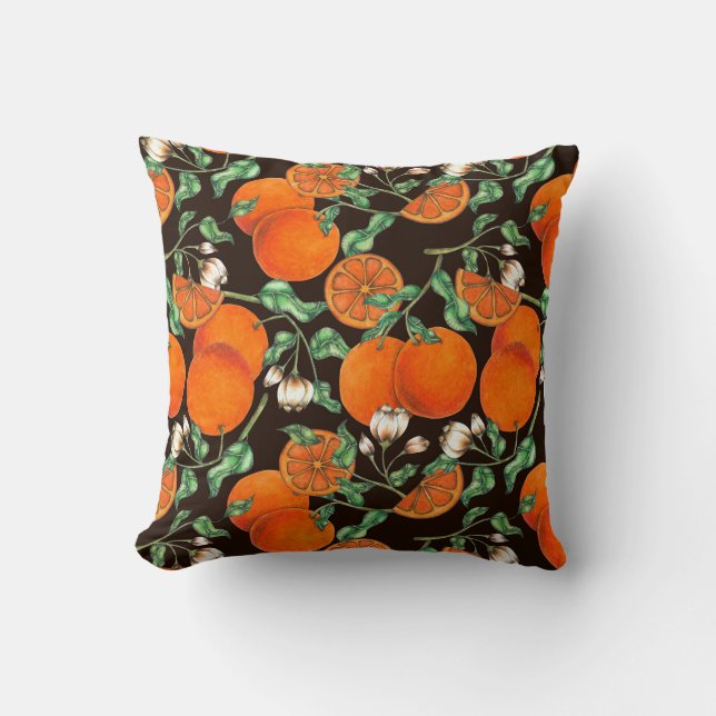 Coussin Motif Citrus (Recto)