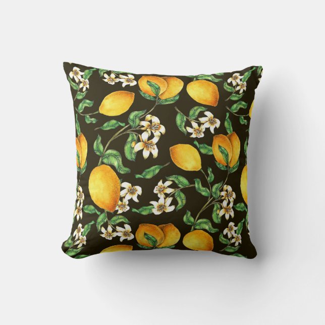Coussin Motif Citrus (Recto)