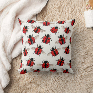 Coussin Motif coccinelle