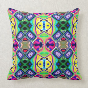 Coussin Motif coloré de citron vert