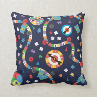 Coussin Motif coloré de jeu de société