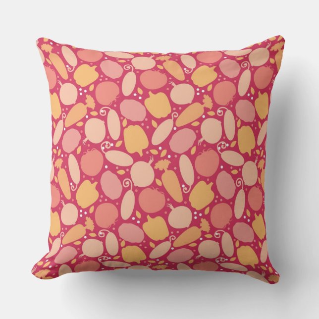 Coussin Motif coloré de légumes (Recto)