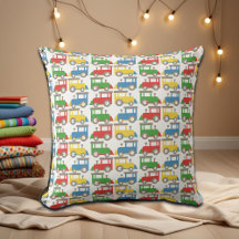 Motif coloré des petits trains