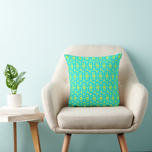 Coussin motif coloré moderne (Chaise)