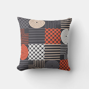 Coussin Motif coloré moderne géométrique transparente