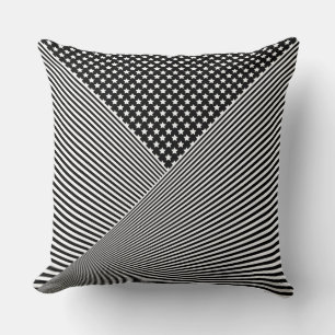 Coussin Motif combiné noir et blanc