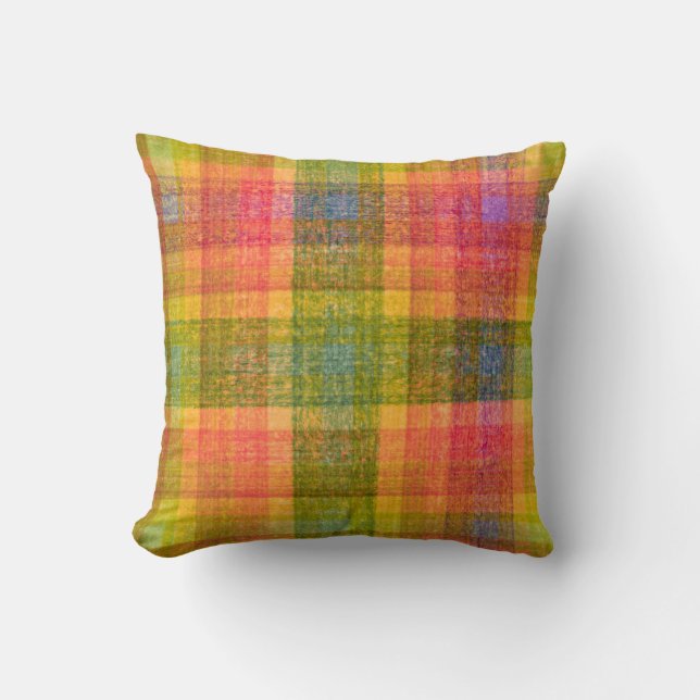 Coussin Motif couleur crayon dynamique (Recto)