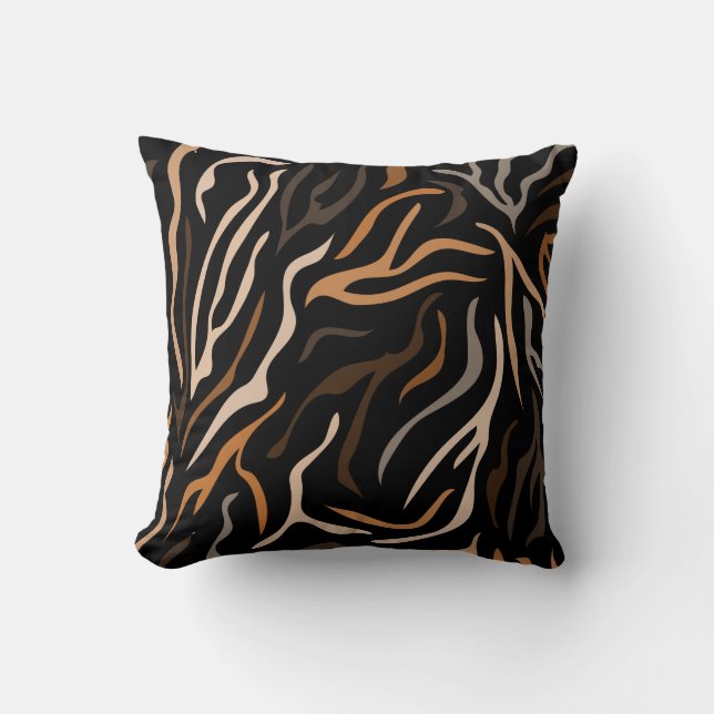 Coussin Motif couleur tigre animal (Recto)
