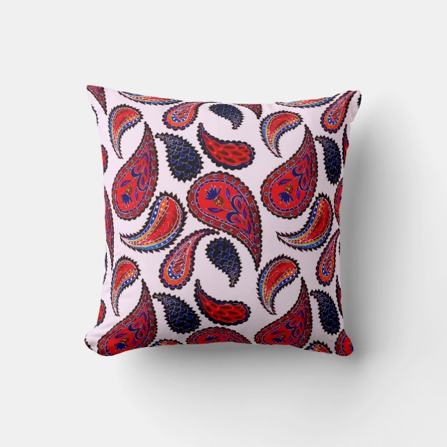 Coussin Motif créatif sans couture avec cachemire dessiné  (Recto)